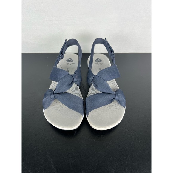 Clark’s Cloudstepper Arla Primrose Sandal Shoes Navy Ladies Size 7 - Picture 2 of 8